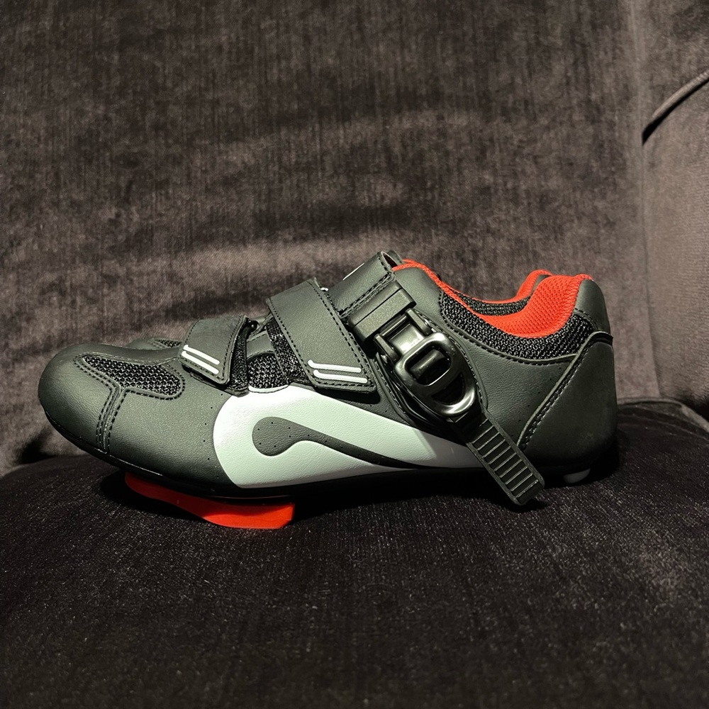 Peloton Black and Red Women's Road Cycling Shoe